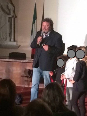 Mario Gomboli all'inaugurazione di Avventure di Carta 2014