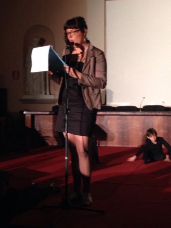 Laura Pigozzo all'inaugurazione di Avventure di Carta 2014